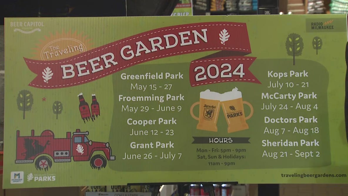 Milwaukee Traveling Beer Garden; 2024 tour schedule